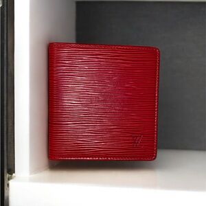 Louis Vuitton Red Bifold Wallet